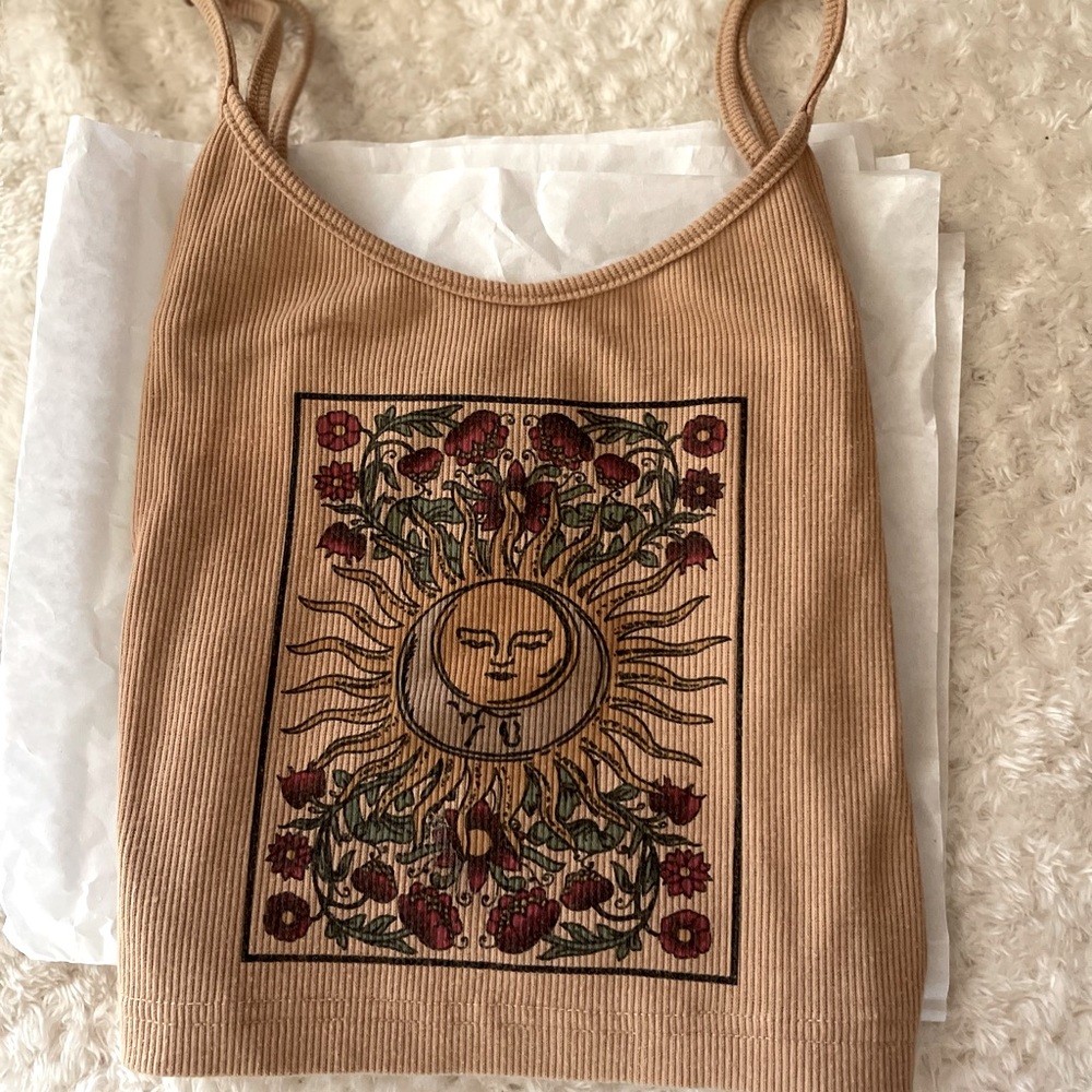 Tan crop top